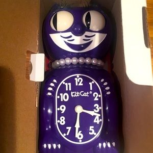 Lady kit- cat clock- ultra violet- brand new in box